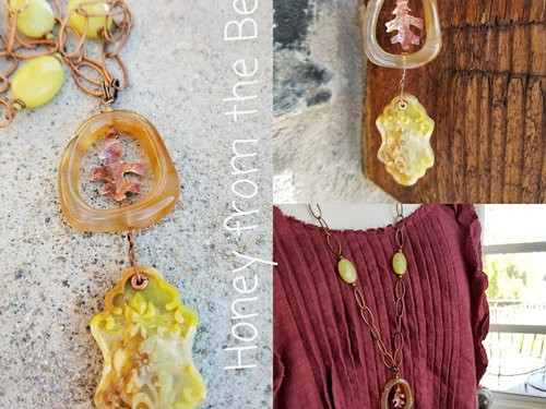 Nature art necklace