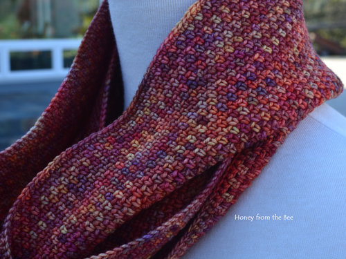 Linen stitch cowl