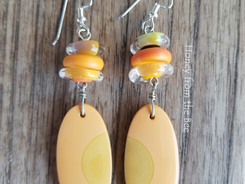 yellow and orange earrings