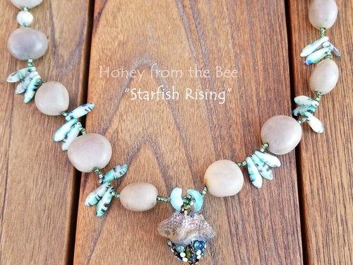Ocean inspired statement necklace