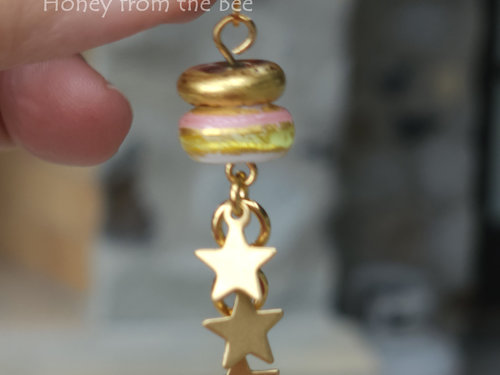 Lampwork and star earrings