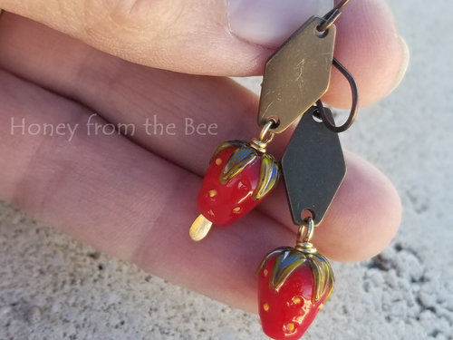 Strawberry earrings