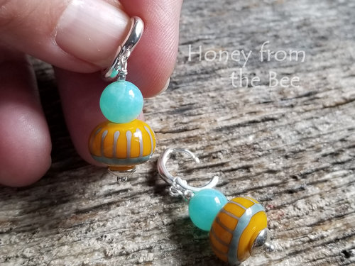 Peruvian Opal earrings