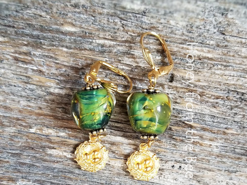 Spring earrings