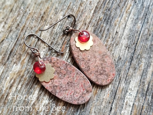 Red Rose earrings