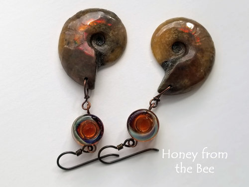 Ammonite Artisan earrings