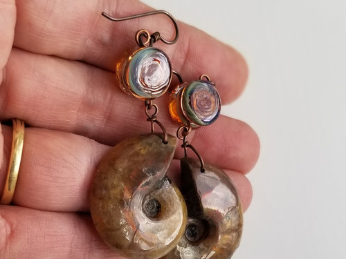 Spiral earrings