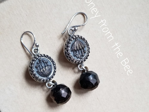 Antique Button earrings