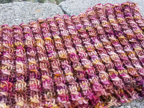 Textured knit cowl