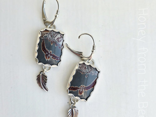 Sonoran Dendritic Jasper earrings in silver