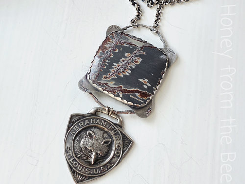 Nature inspired necklace with Sonoran Dendritic Jasper