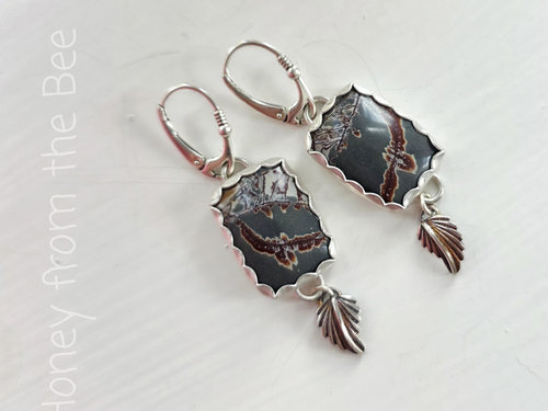 Sonoran Dendritic Jasper earrings in silver available separately