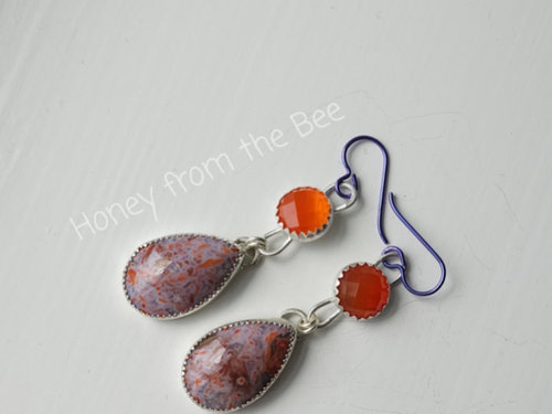 Fun gemstone earrings with earwires