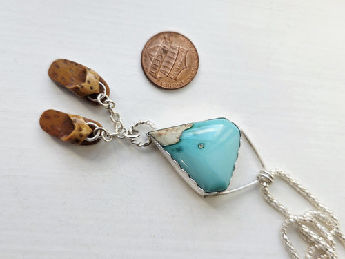Blue Gem turquoise necklace 