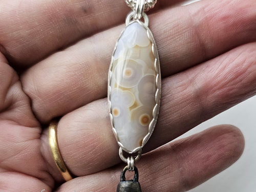 Sweet Ocean Jasper pendant necklace