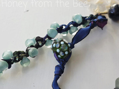 Summer necklace in boho style
