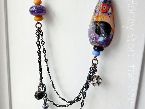 Crow necklace is one of a kind