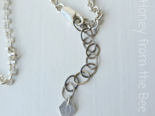 sterling silver necklace extender