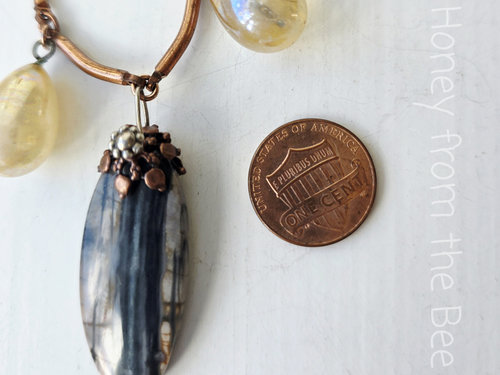 Nature inspired necklace features picasso jasper