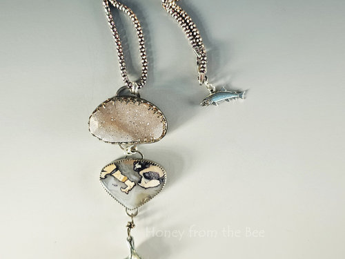 Fishing lover's talisman necklace