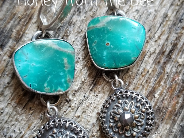 Kingman turquoise earrings