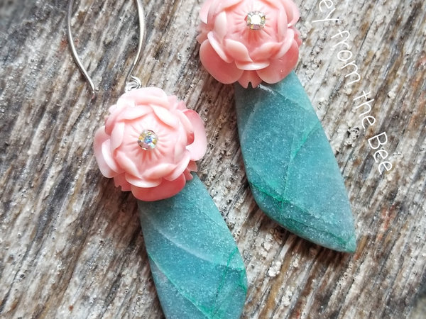 Statement flower earrings