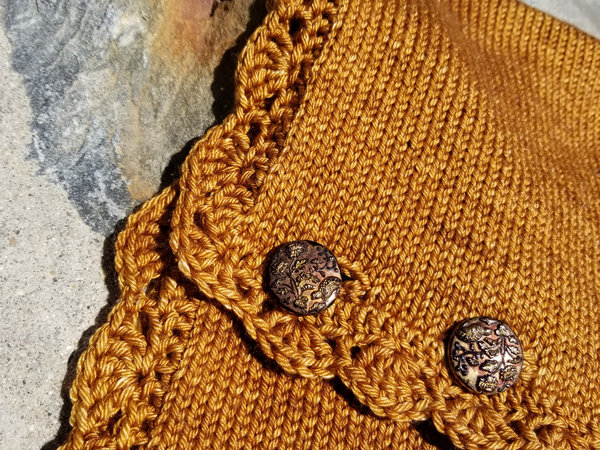 Dark gold cowl