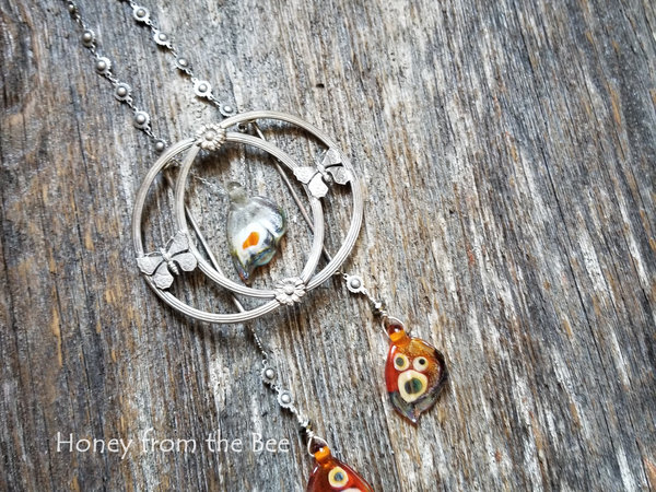 Art Nouveau butterfly necklace