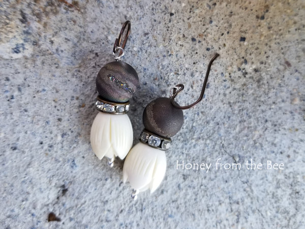 Coppery Brown artisan earrings