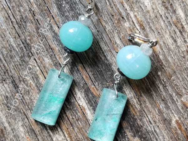 Chrysocolla earrings