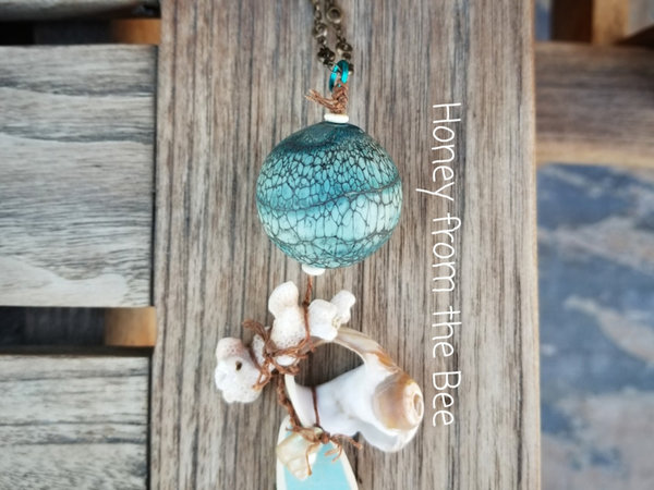 Ocean inspired artisan pendant