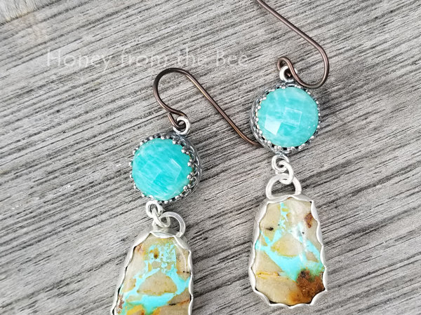 Royston Ribbon Turquoise earrings