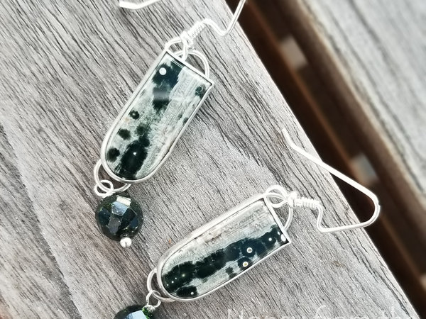 Ocean jasper earrings