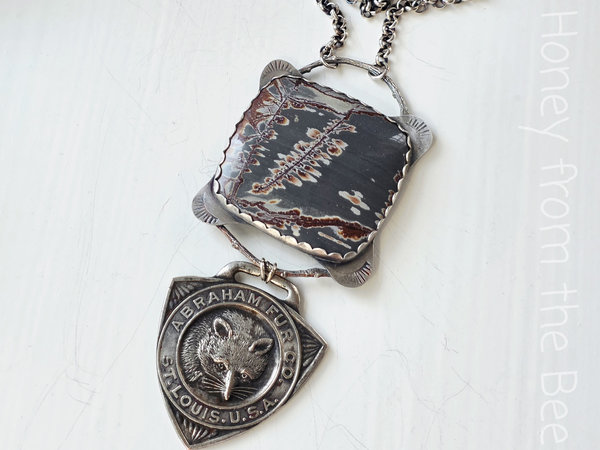 Nature inspired necklace with Sonoran Dendritic Jasper